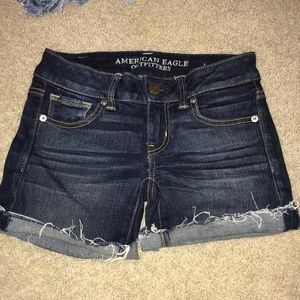American Eagle denim shorts dark wash